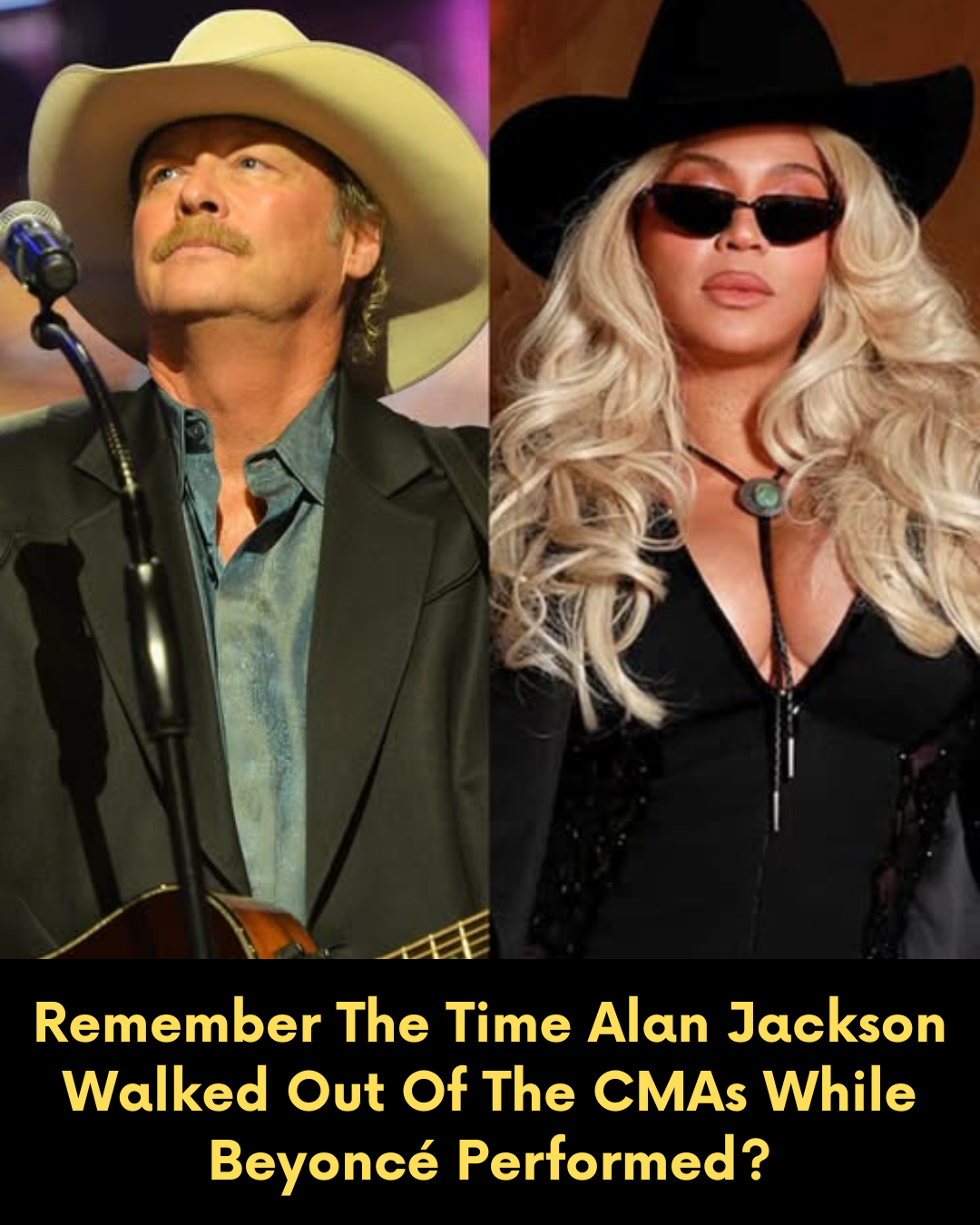 Remember The Time Alan Jackson Walked Out Of The CMAs While Beyoncé Performed?