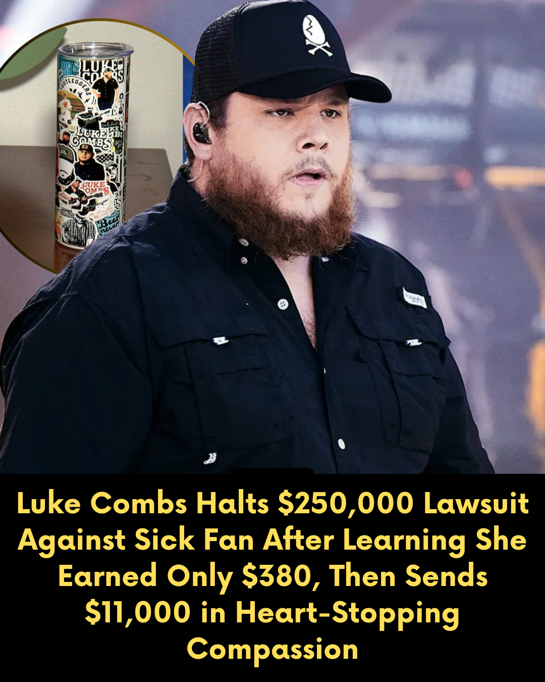 Luke Combs Halts $250,000 Lawsuit Against Sick Fan After Learning She Earned Only $380, Then Sends $11,000 in Heart-Stopping Compassion