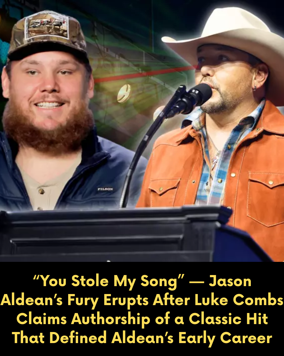 “You Stole My Song” — Jason Aldean’s Fury Erupts After Luke Combs Claims Authorship of a Classic Hit That Defined Aldean’s Early Career
