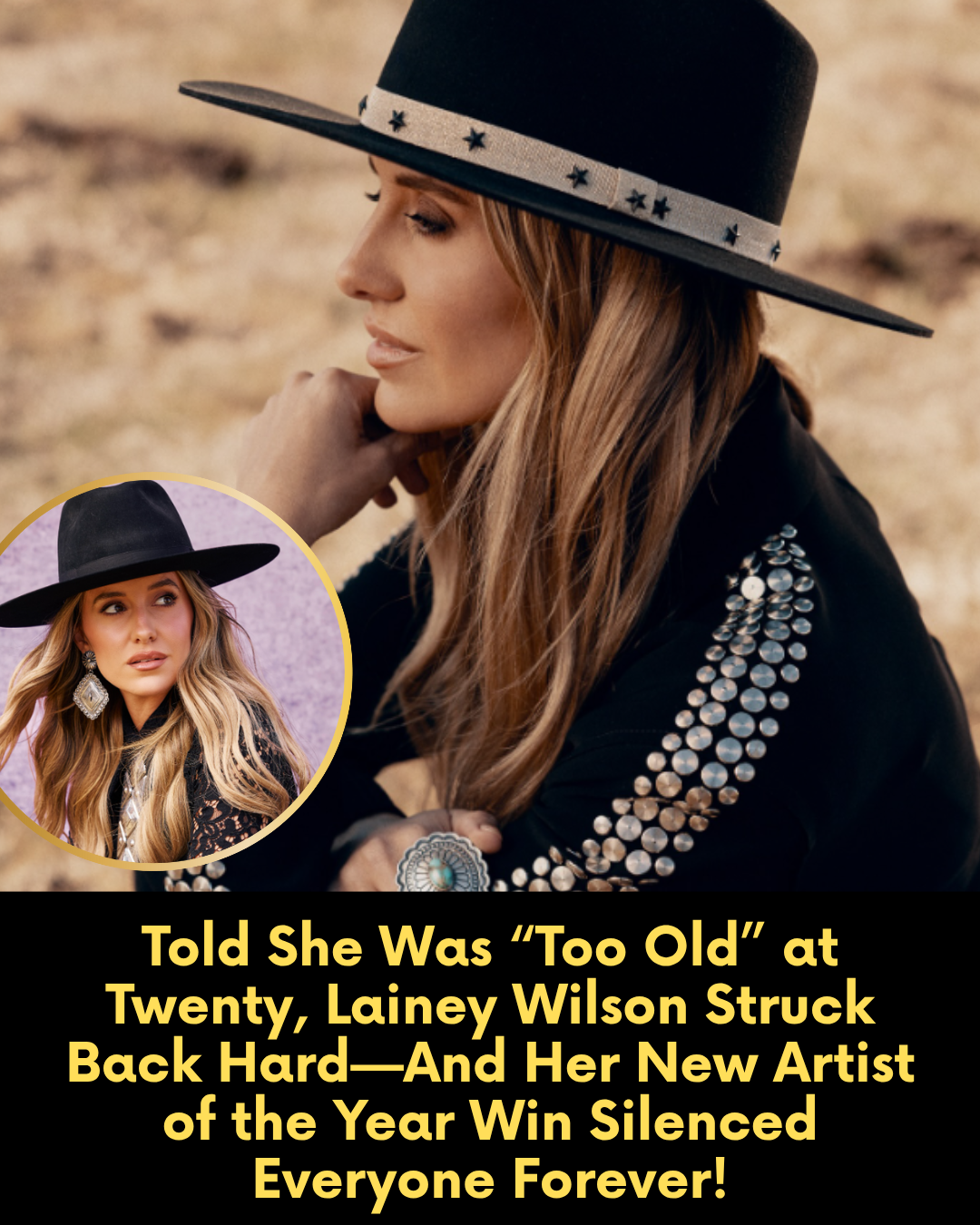 Told She Was “Too Old” at Twenty, Lainey Wilson Struck Back Hard—And Her New Artist of the Year Win Silenced Everyone Forever!