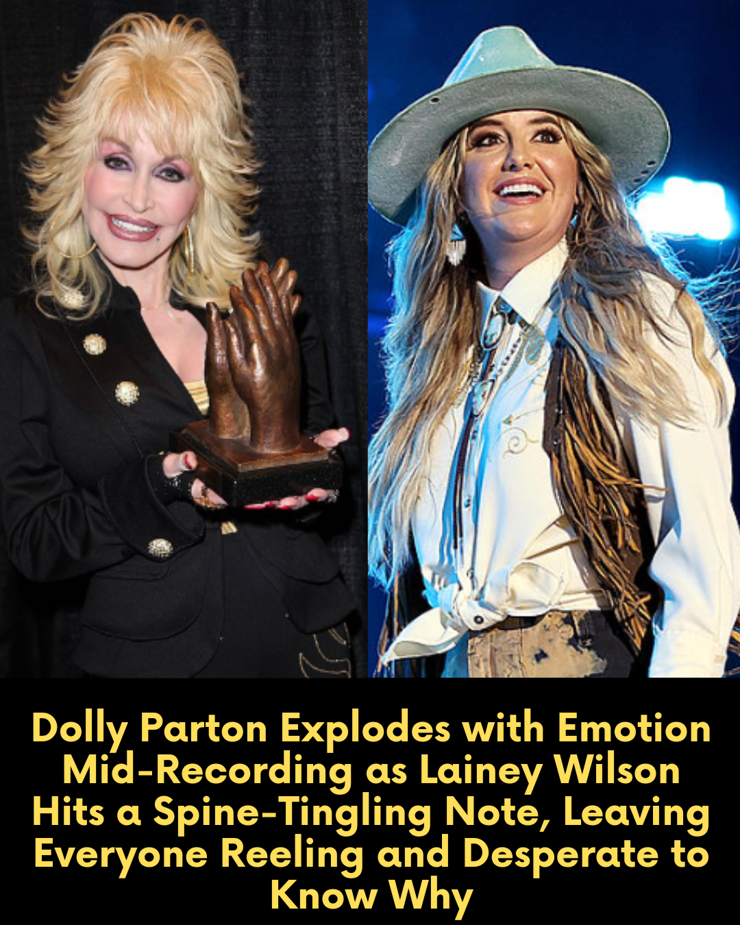 Dolly Parton Explodes with Emotion Mid-Recording as Lainey Wilson Hits a Spine-Tingling Note, Leaving Everyone Reeling and Desperate to Know Why