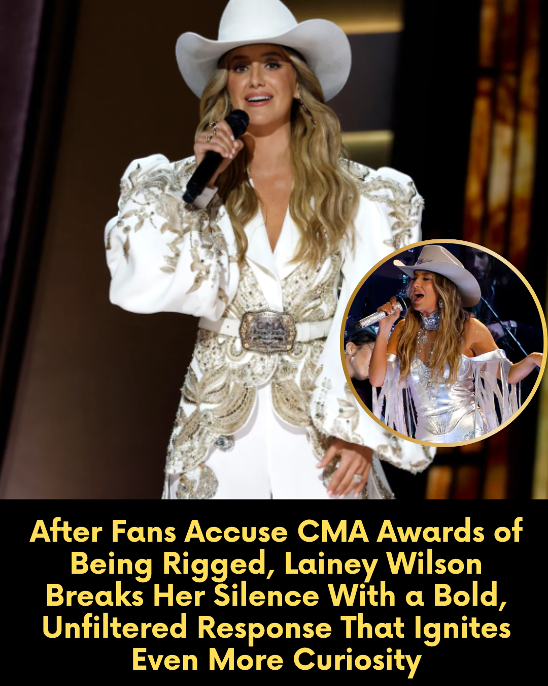 After Fans Accuse CMA Awards of Being Rigged, Lainey Wilson Breaks Her Silence With a Bold, Unfiltered Response That Ignites Even More Curiosity