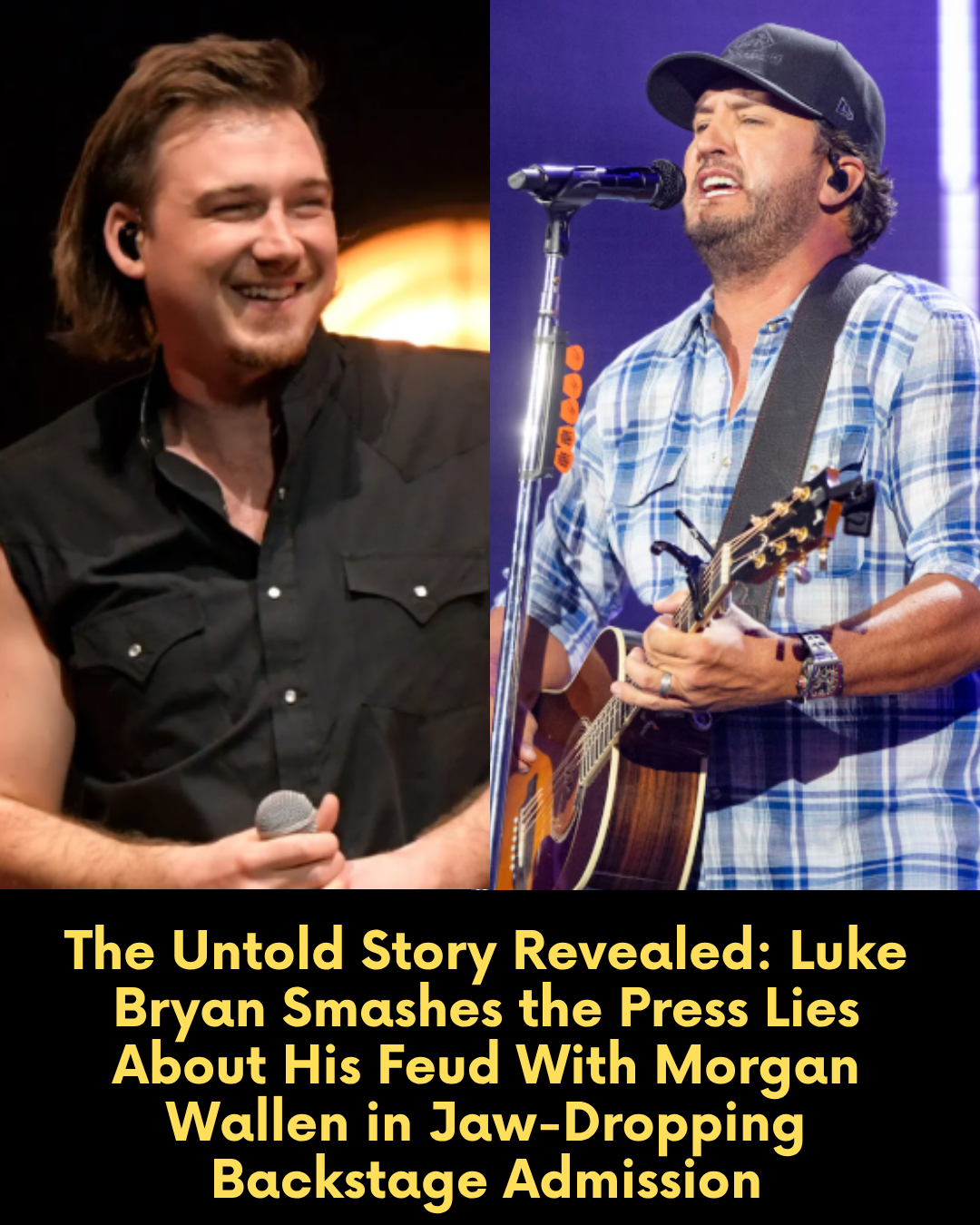 The Untold Story Revealed: Luke Bryan Smashes the Press Lies About His Feud With Morgan Wallen in Jaw-Dropping Backstage Admission