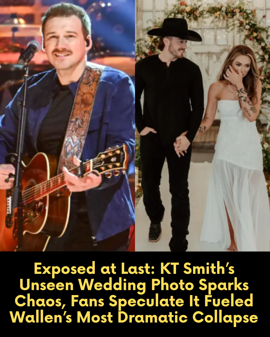 Exposed at Last: KT Smith’s Unseen Wedding Photo Sparks Chaos, Fans Speculate It Fueled Wallen’s Most Dramatic Collapse