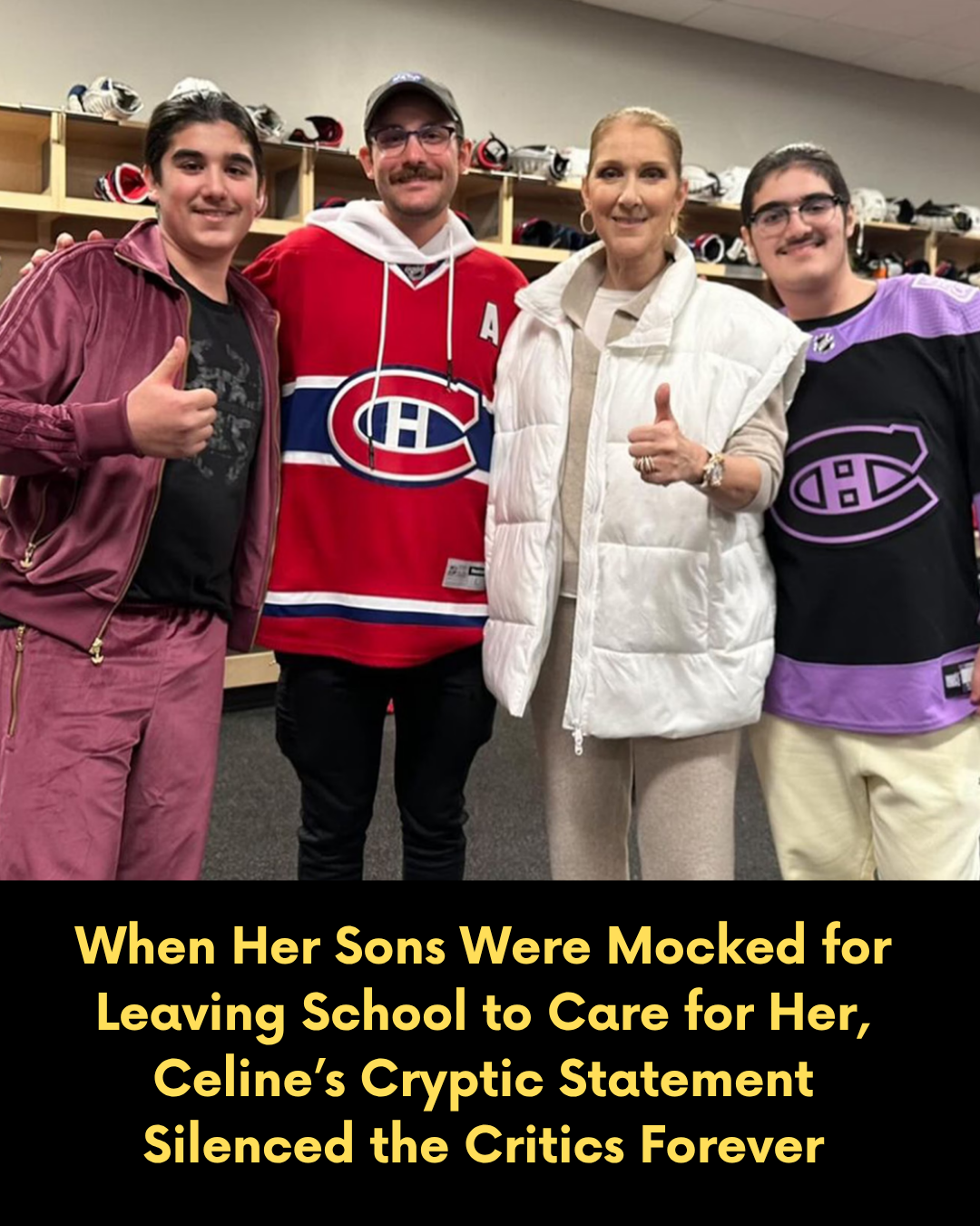 When Her Sons Were Mocked for Leaving School to Care for Her, Celine’s Cryptic Statement Silenced the Critics Forever