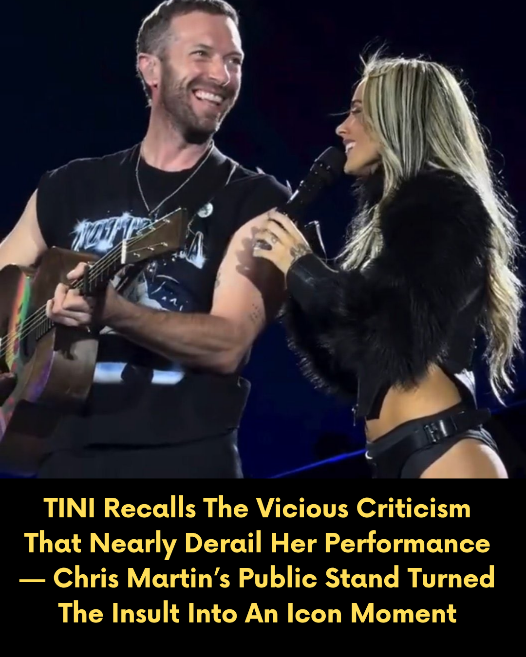 TINI Recalls The Vicious Criticism That Nearly Derail Her Performance — Chris Martin’s Public Stand Turned The Insult Into An Icon Moment