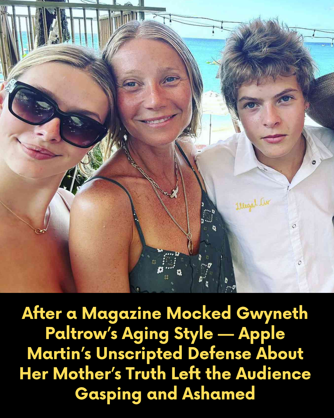 After a Magazine Mocked Gwyneth Paltrow’s Aging Style — Apple Martin’s Unscripted Defense About Her Mother’s Truth Left the Audience Gasping and Ashamed