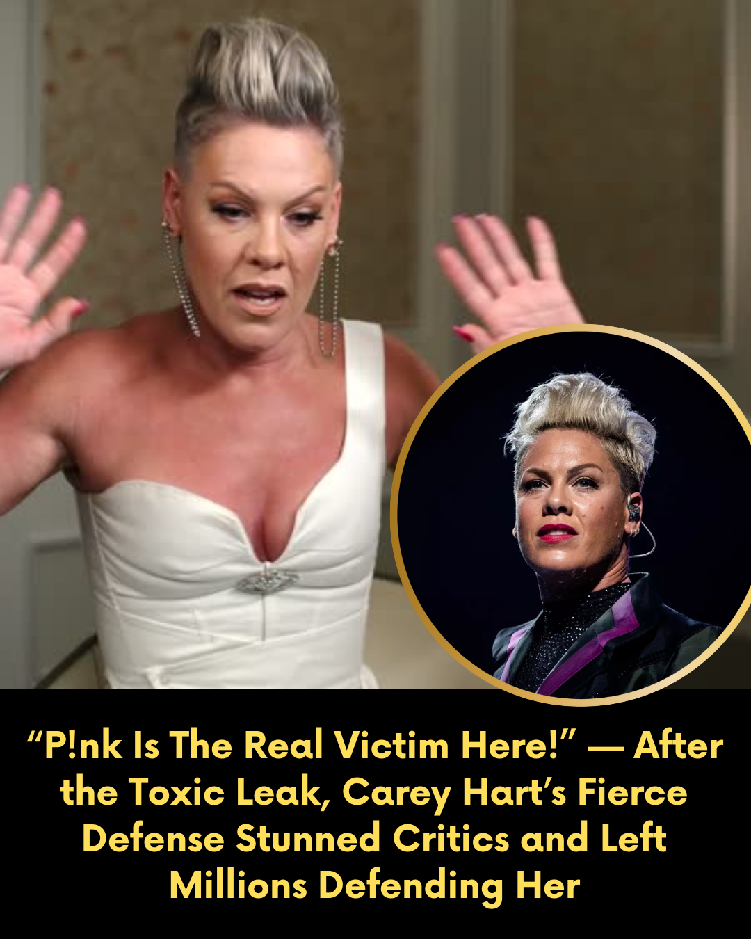 “P!nk Is The Real Victim Here!” — After the Toxic Leak, Carey Hart’s Fierce Defense Stunned Critics and Left Millions Defending Her