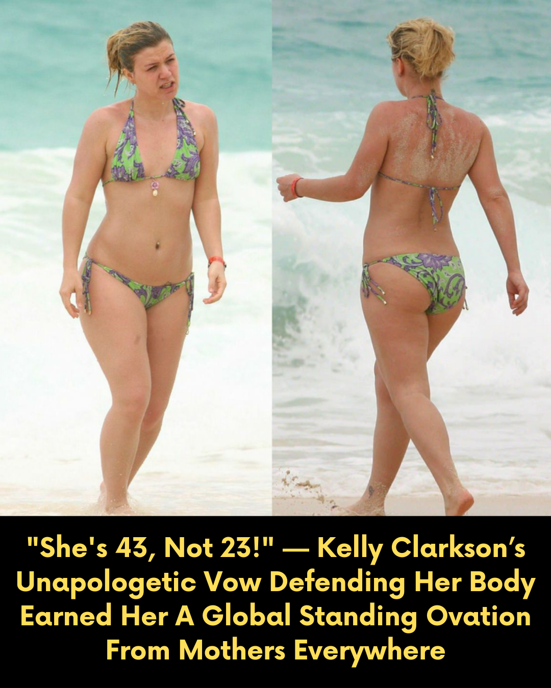 “She’s 43, Not 23!” — Kelly Clarkson’s Unapologetic Vow Defending Her Body Earned Her A Global Standing Ovation From Mothers Everywhere