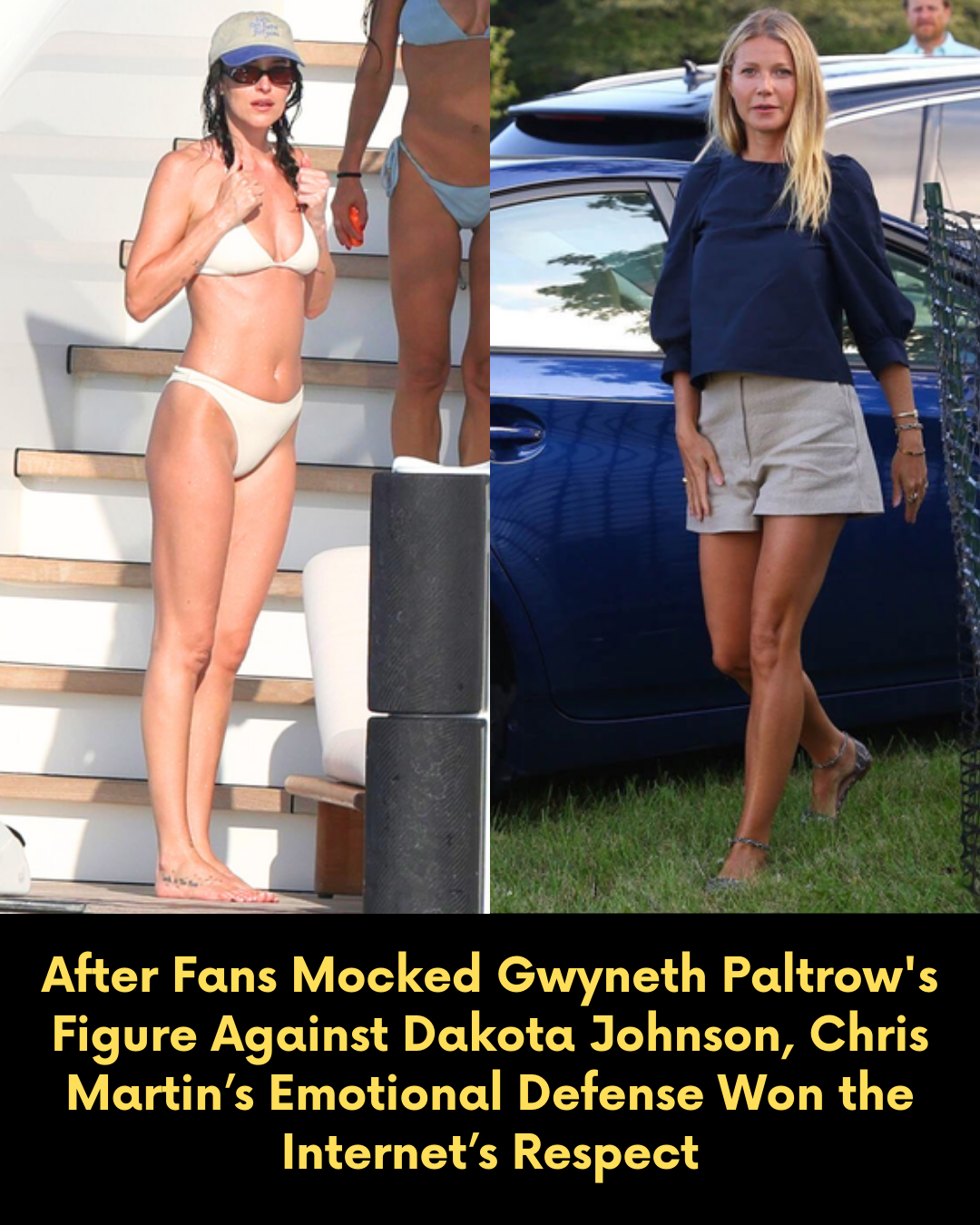 After Fans Mocked Gwyneth Paltrow’s Figure Against Dakota Johnson, Chris Martin’s Emotional Defense Won the Internet’s Respect