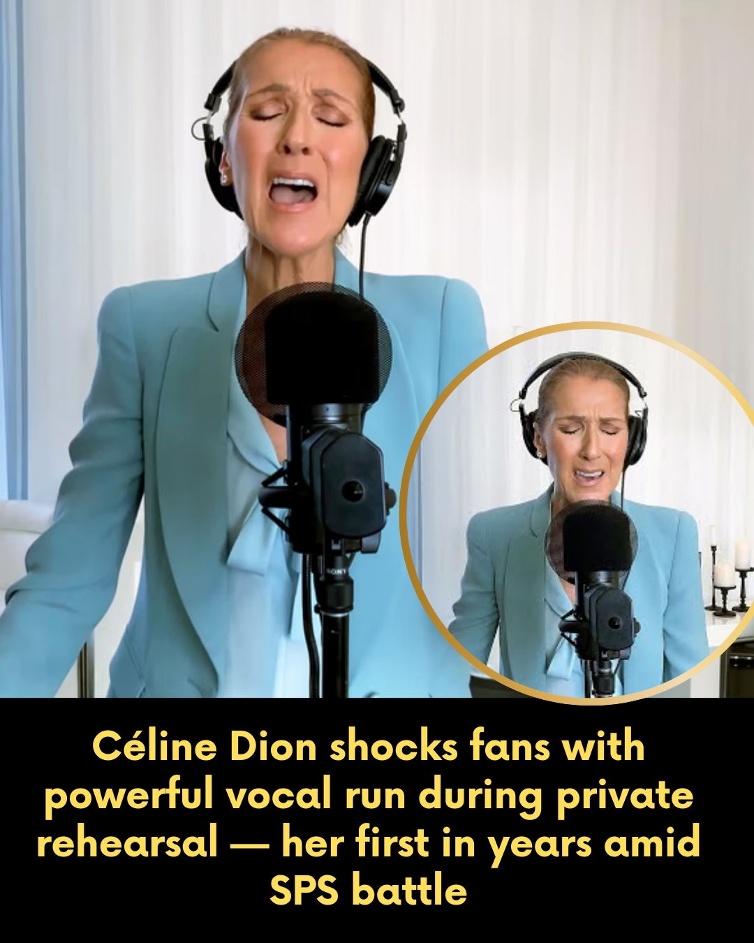 Céline Dion shocks fans with powerful vocal run during private rehearsal — her first in years amid SPS battle