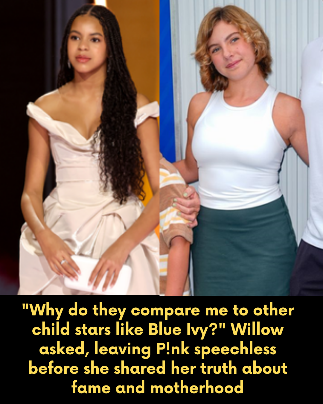 “Why do they compare me to other child stars like Blue Ivy?” Willow asked, leaving P!nk speechless before she shared her truth about fame and motherhood
