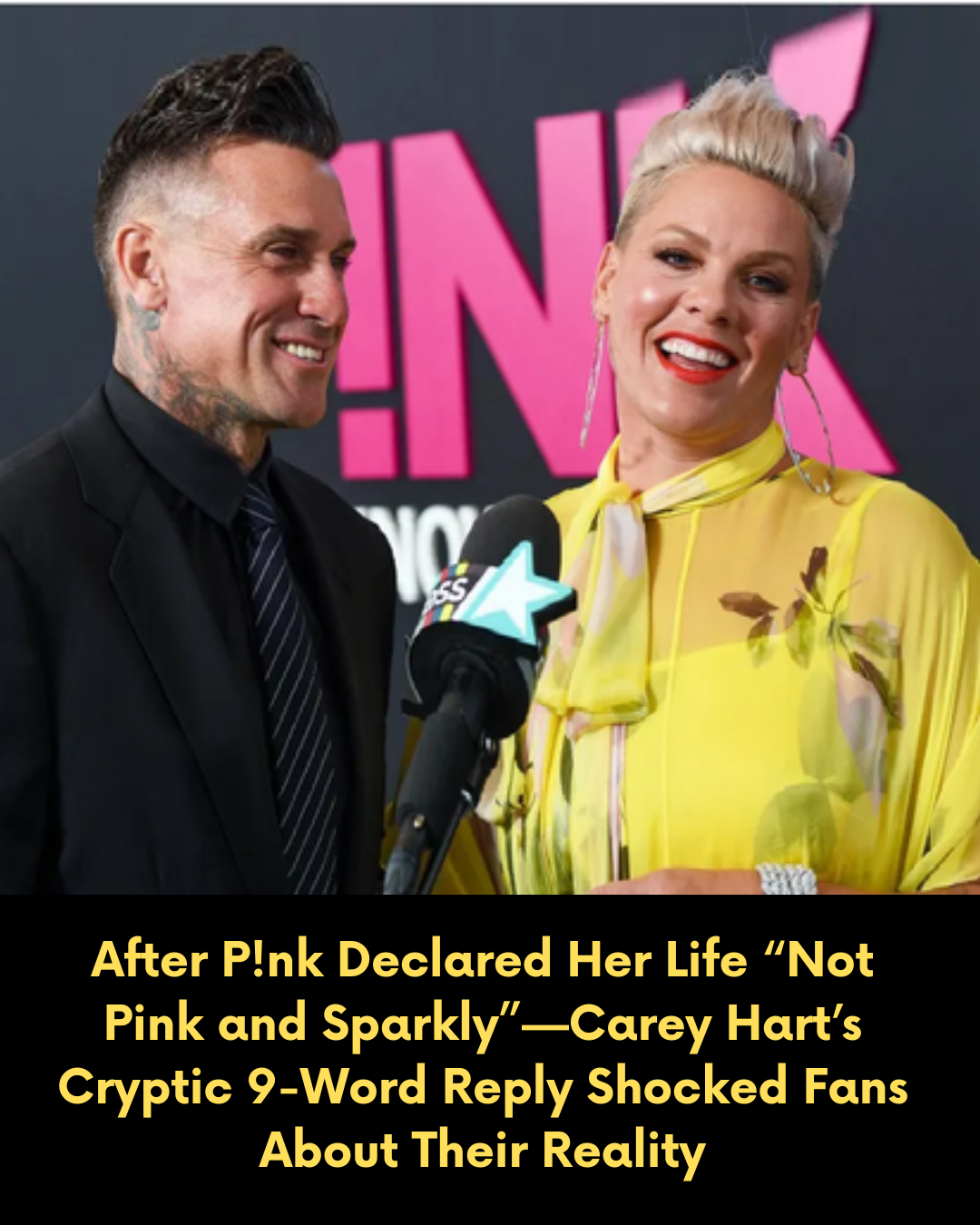 After P!nk Declared Her Life “Not Pink and Sparkly”—Carey Hart’s Cryptic 9-Word Reply Shocked Fans About Their Reality