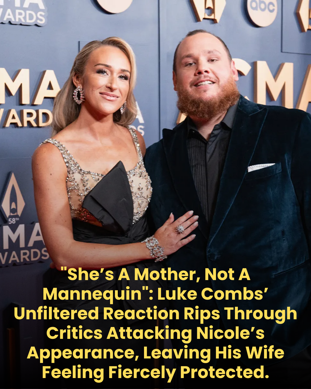 “She’s A Mother, Not A Mannequin”: Luke Combs’ Unfiltered Reaction Rips Through Critics Attacking Nicole’s Appearance, Leaving His Wife Feeling Fiercely Protected.