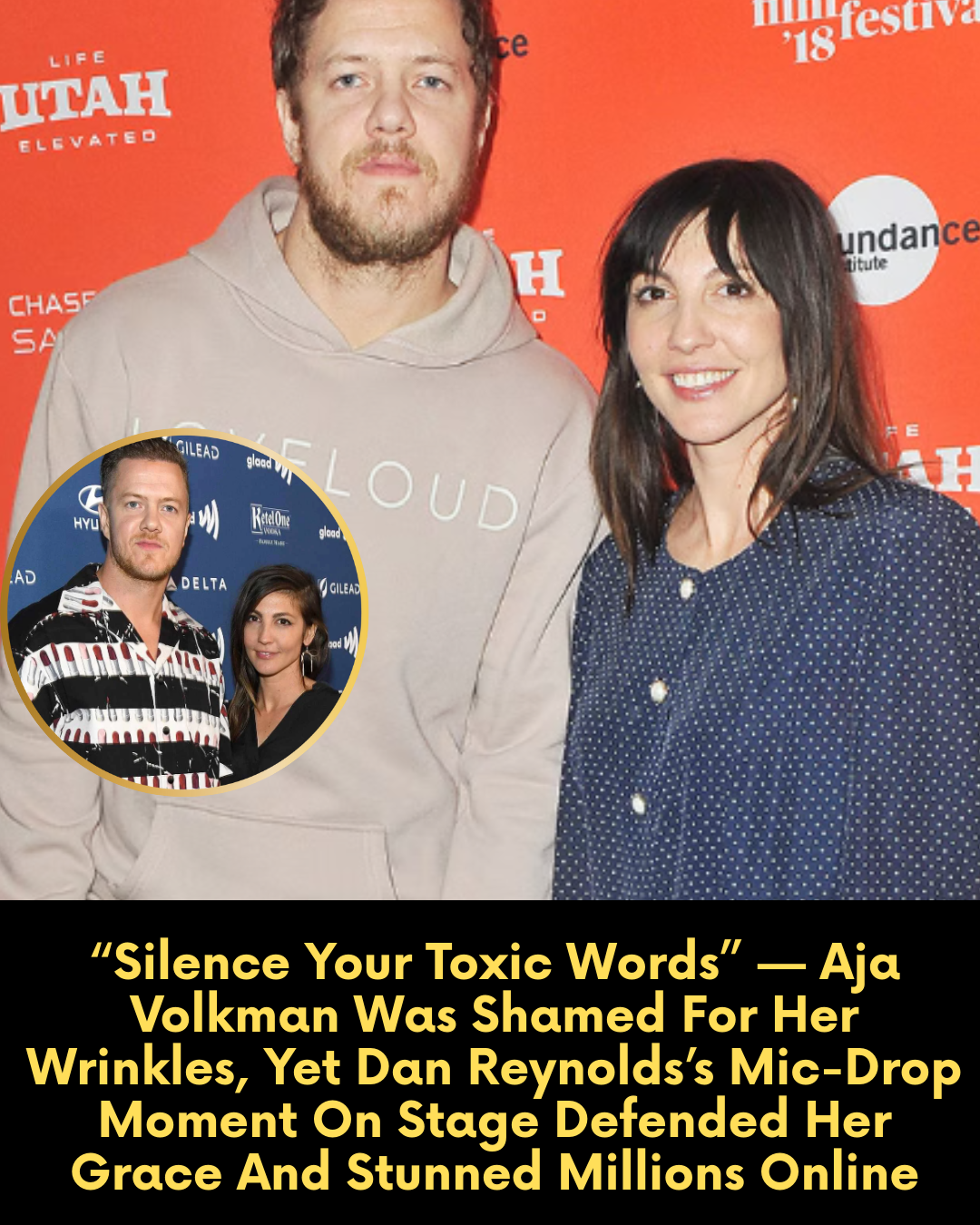“Silence Your Toxic Words” — Aja Volkman Was Shamed For Her Wrinkles, Yet Dan Reynolds’s Mic-Drop Moment On Stage Defended Her Grace And Stunned Millions Online