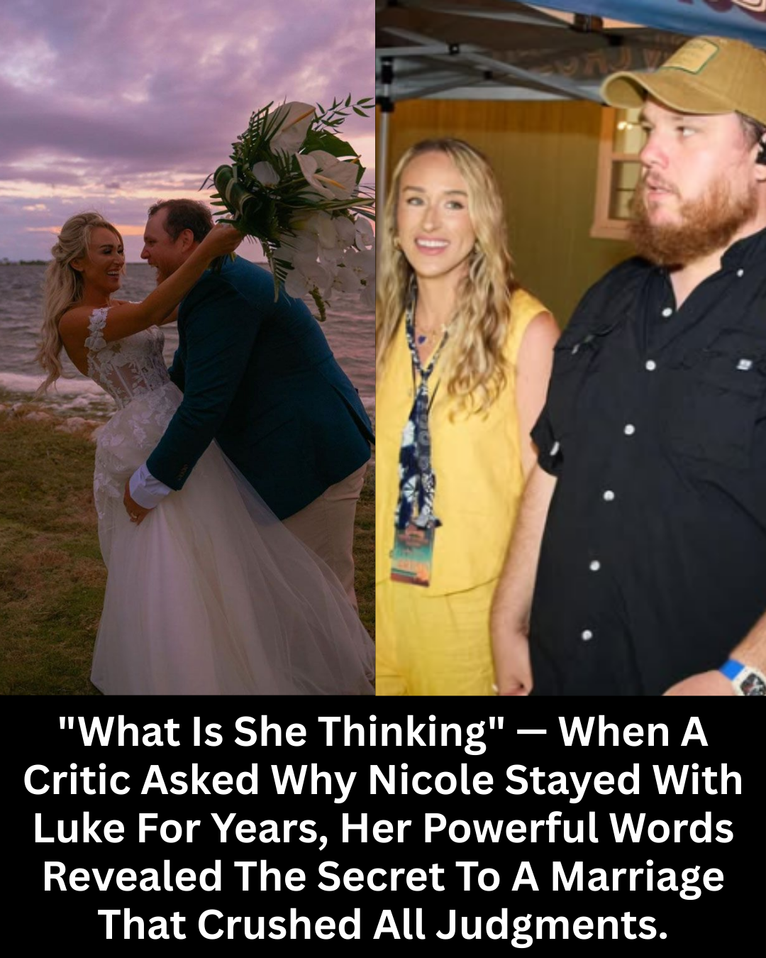 “What Is She Thinking” — When A Critic Asked Why Nicole Stayed With Luke For Years, Her Powerful Words Revealed The Secret To A Marriage That Crushed All Judgments.