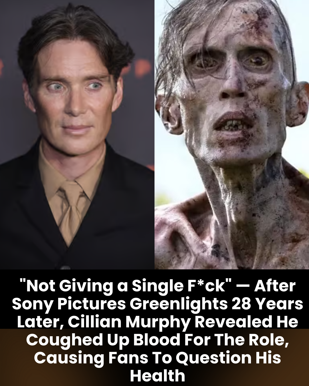 “Not Giving a Single F*ck” — After Sony Pictures Greenlights 28 Years Later, Cillian Murphy Revealed He Coughed Up Blood For The Role, Causing Fans To Question His Health