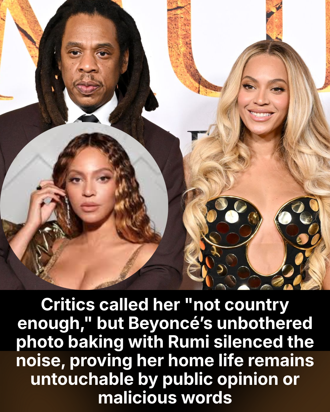 Critics called her “not country enough,” but Beyoncé’s unbothered photo baking with Rumi silenced the noise, proving her home life remains untouchable by public opinion or malicious words