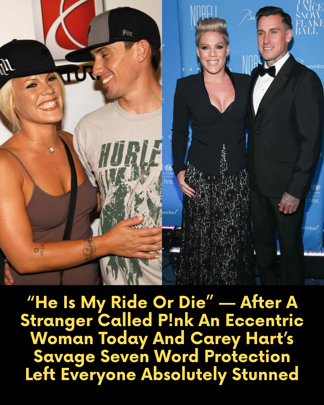 “He Is My Ride Or Die” — After A Stranger Called P!nk An Eccentric Woman Today And Carey Hart’s Savage Seven Word Protection Left Everyone Absolutely Stunned