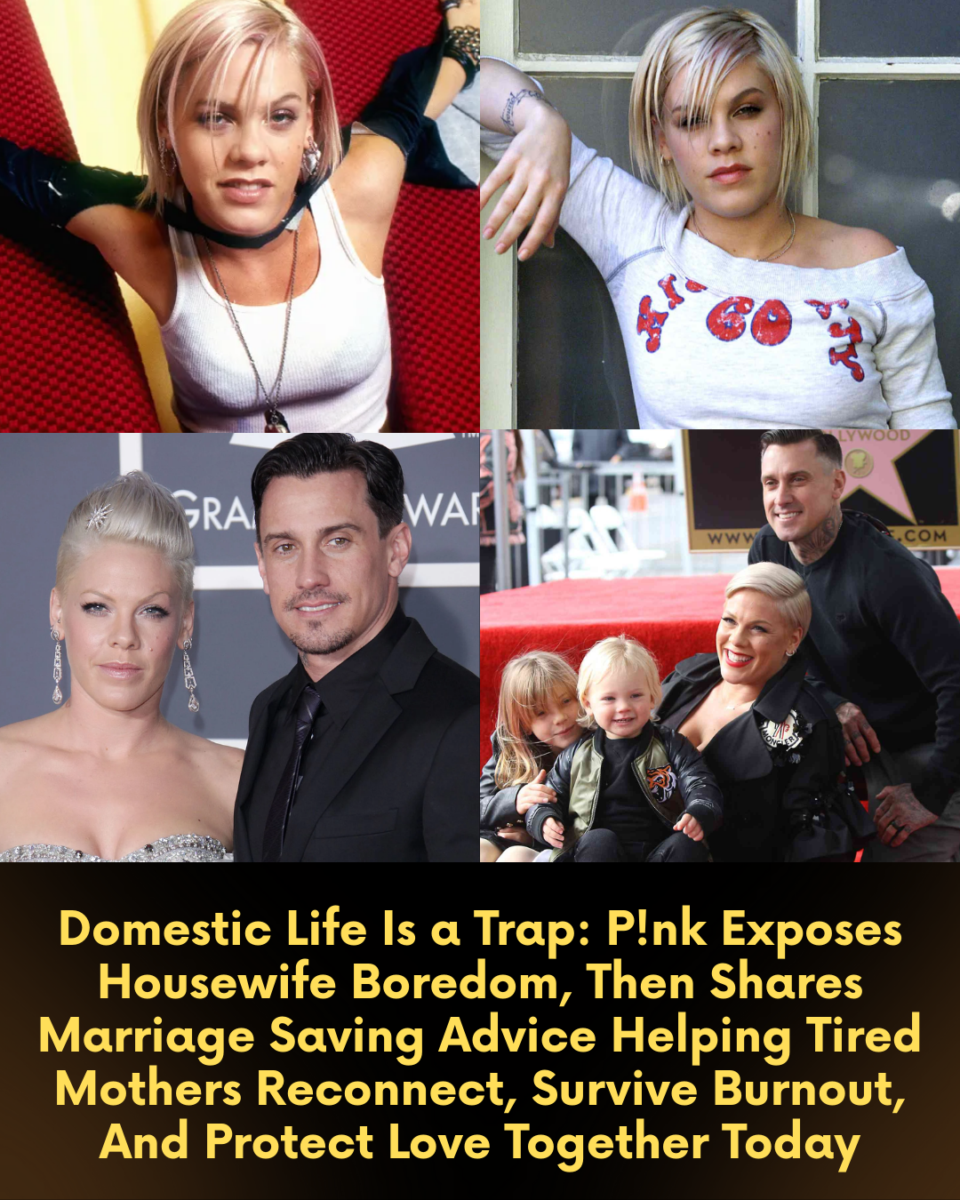 Domestic Life Is a Trap: P!nk Exposes Housewife Boredom, Then Shares Marriage Saving Advice Helping Tired Mothers Reconnect, Survive Burnout, And Protect Love Together Today