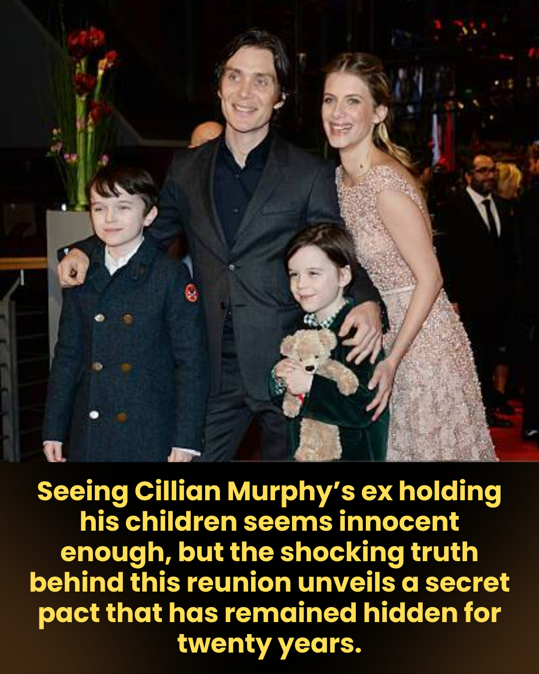 Seeing Cillian Murphy’s ex holding his children seems innocent enough, but the shocking truth behind this reunion unveils a secret pact that has remained hidden for twenty years.