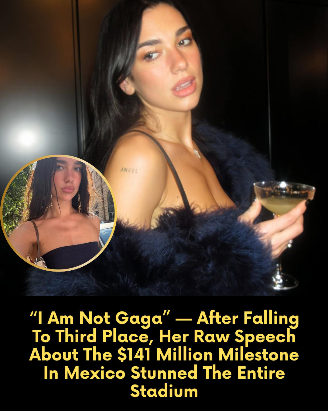 “I Am Not Gaga” — After Falling To Third Place, Her Raw Speech About The $141 Million Milestone In Mexico Stunned The Entire Stadium