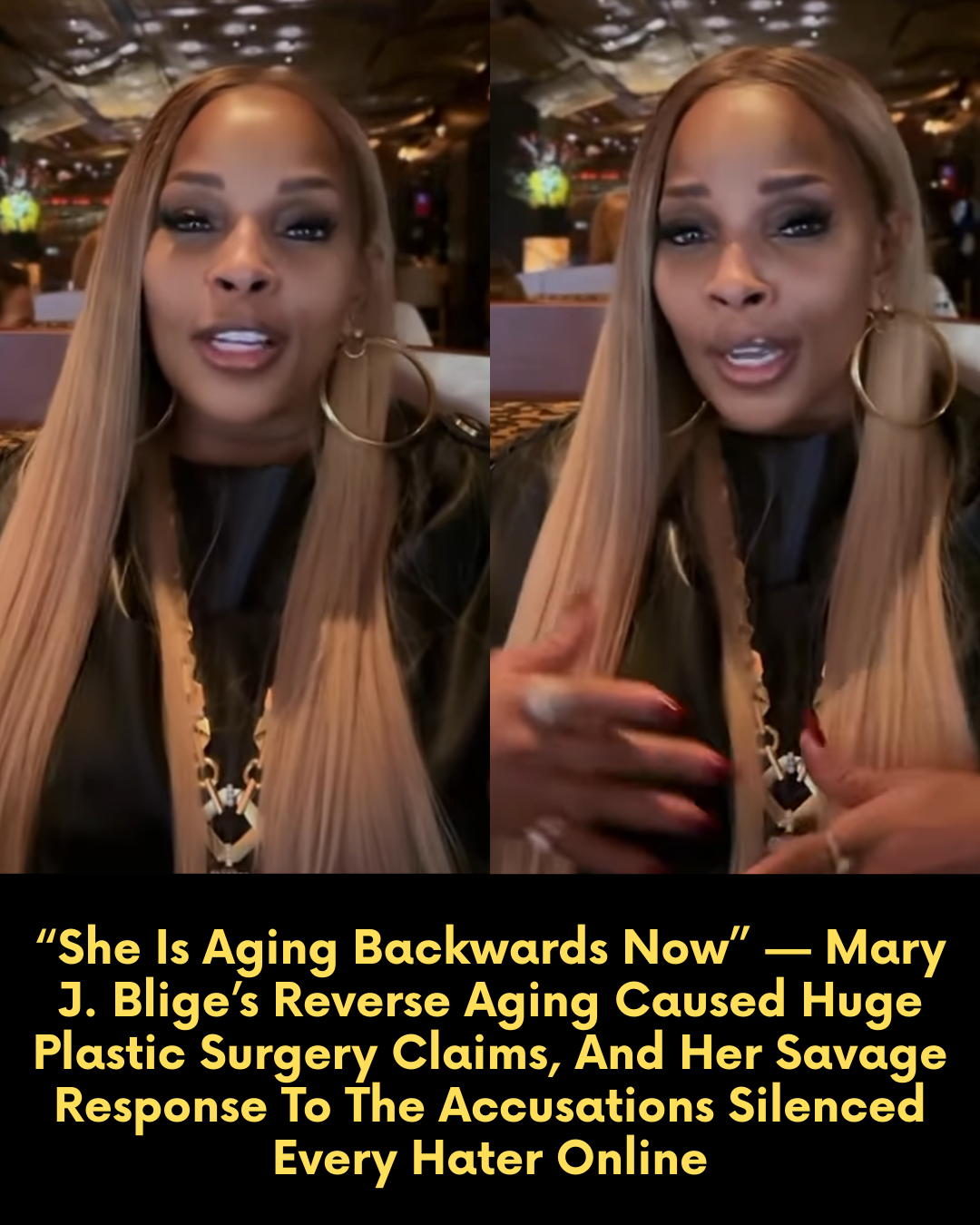 “She Is Aging Backwards Now” — Mary J. Blige’s Reverse Aging Caused Huge Plastic Surgery Claims, And Her Savage Response To The Accusations Silenced Every Hater Online