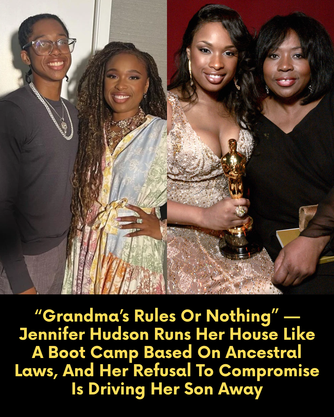 “Grandma’s Rules Or Nothing” — Jennifer Hudson Runs Her House Like A Boot Camp Based On Ancestral Laws, And Her Refusal To Compromise Is Driving Her Son Away