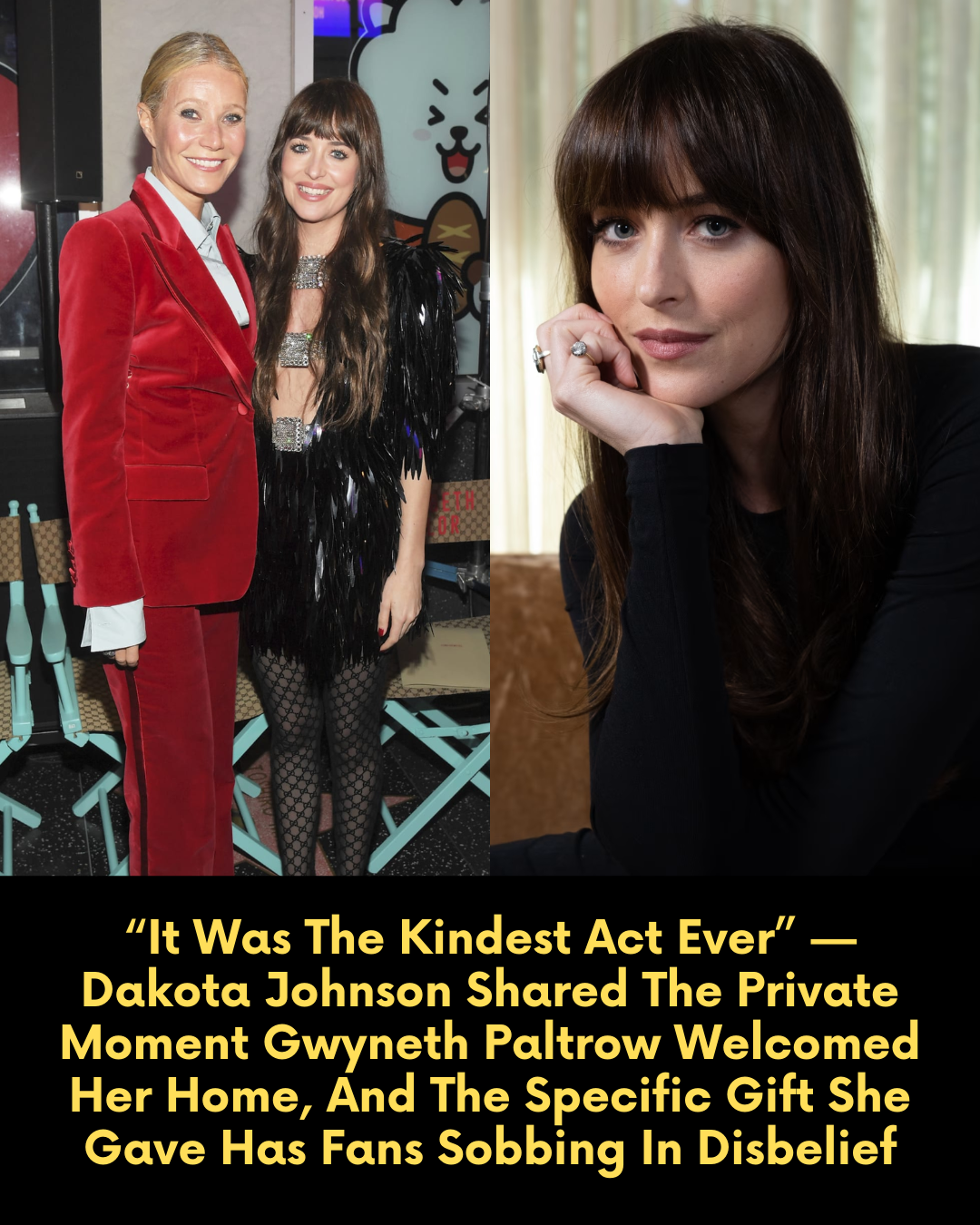 “The Kindest Act Ever”: Dakota Johnson Opens Up About Gwyneth Paltrow’s Quiet Thanksgiving Welcome — And the Intimate Gift Touching Fans Everywhere