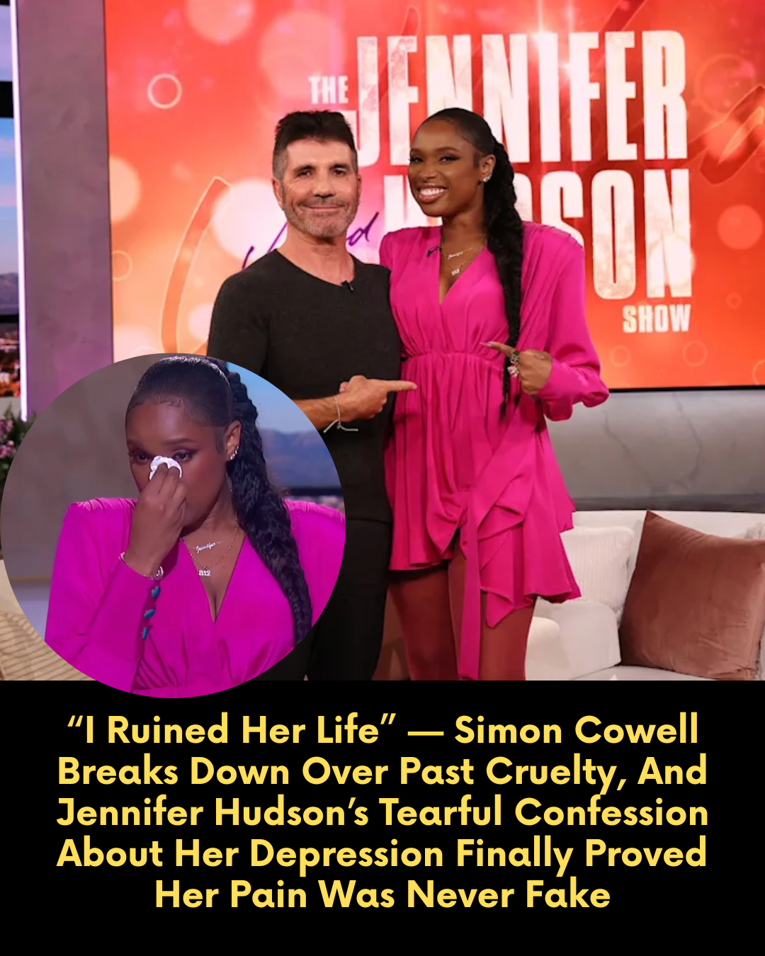 “I Ruined Her Life” — Simon Cowell Breaks Down Over Past Cruelty, And Jennifer Hudson’s Tearful Confession About Her Depression Finally Proved Her Pain Was Never Fake