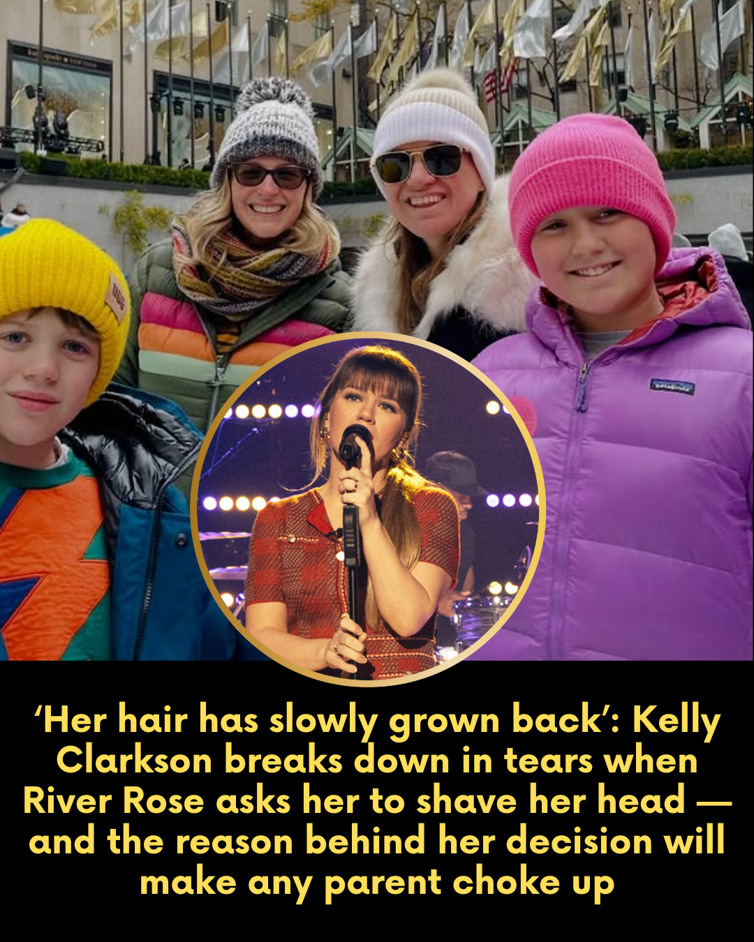 ‘Her hair has slowly grown back’: Kelly Clarkson breaks down in tears when River Rose asks her to shave her head — and the reason behind her decision will make any parent choke up