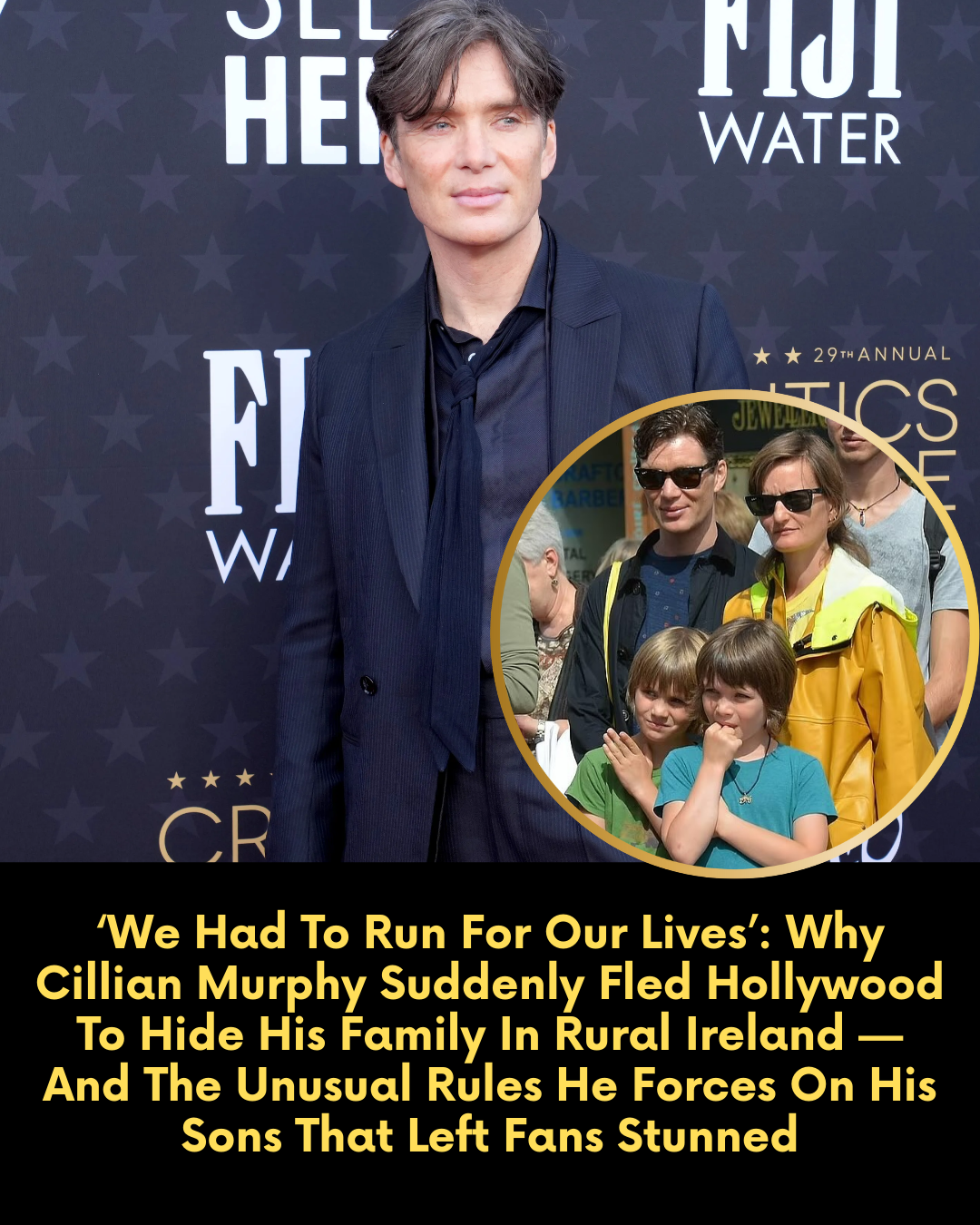‘We Had To Run For Our Lives’: Why Cillian Murphy Suddenly Fled Hollywood To Hide His Family In Rural Ireland — And The Unusual Rules He Forces On His Sons That Left Fans Stunned