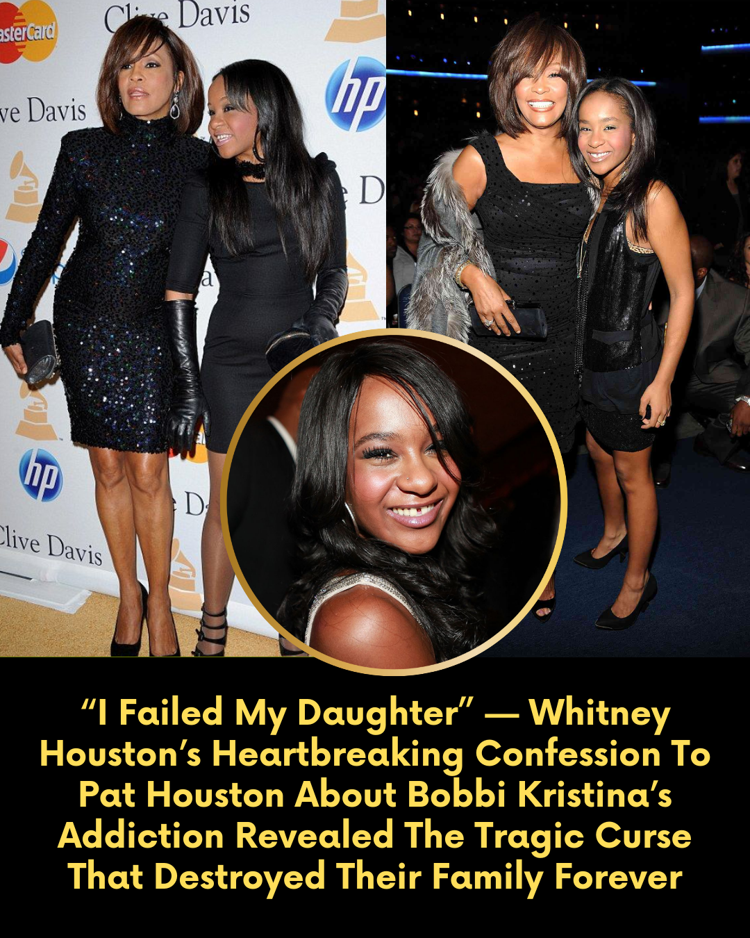 “I Failed My Daughter” — Whitney Houston’s Heartbreaking Confession To Pat Houston About Bobbi Kristina’s Addiction Revealed The Tragic Curse That Destroyed Their Family Forever