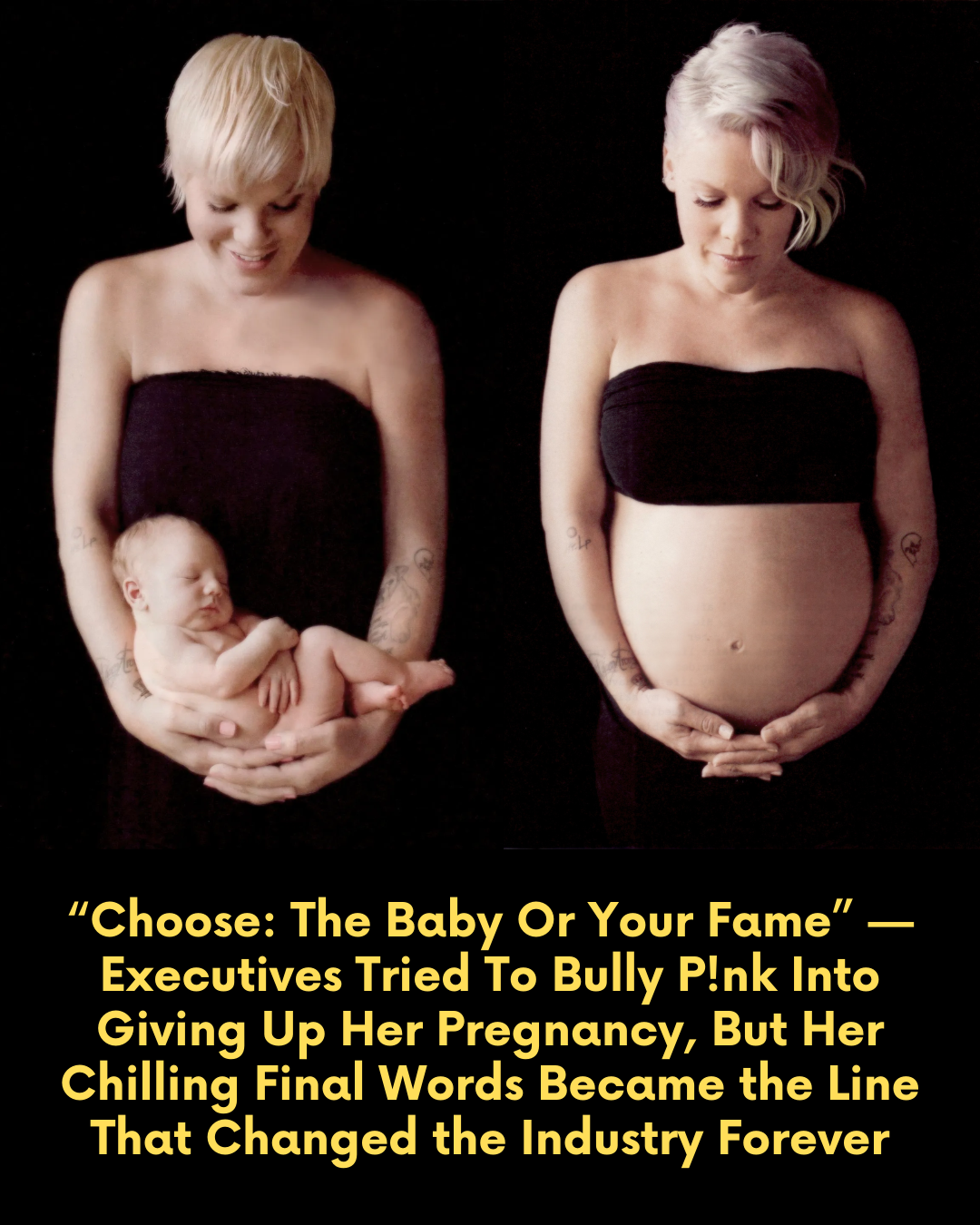 “Choose: The Baby Or Your Fame” — Executives Tried To Bully P!nk Into Giving Up Her Pregnancy, But Her Chilling Final Words Became the Line That Changed the Industry Forever