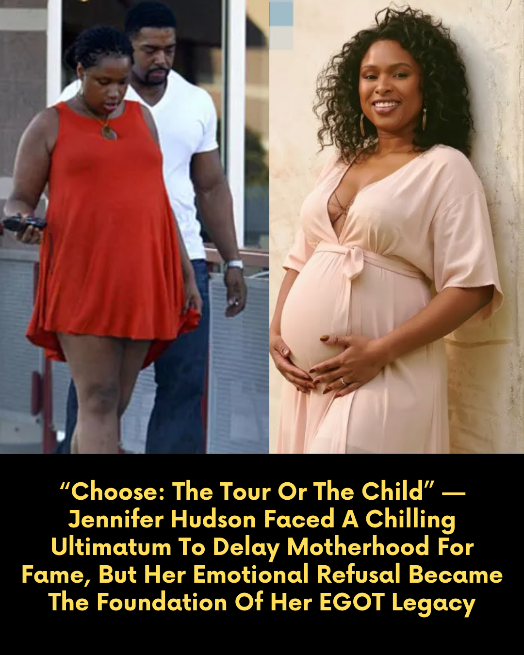 “Choose: The Tour Or The Child” — Jennifer Hudson Faced A Chilling Ultimatum To Delay Motherhood For Fame, But Her Emotional Refusal Became The Foundation Of Her EGOT Legacy