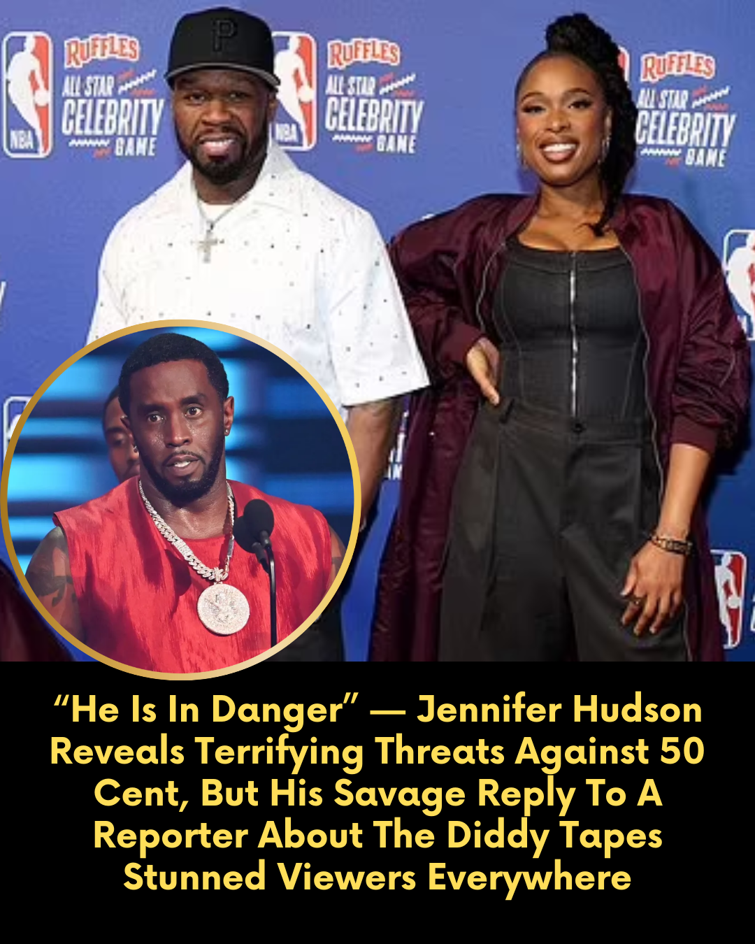 “He Is In Danger” — Jennifer Hudson Reveals Terrifying Threats Against 50 Cent, But His Savage Reply To A Reporter About The Diddy Tapes Stunned Viewers Everywhere