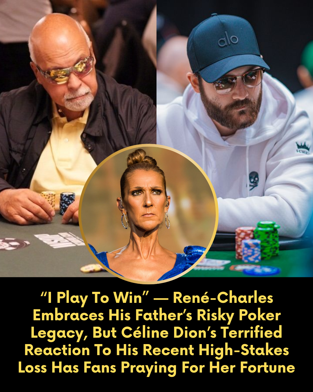 “I Play To Win” — René-Charles Embraces His Father’s Risky Poker Legacy, But Céline Dion’s Terrified Reaction To His Recent High-Stakes Loss Has Fans Praying For Her Fortune