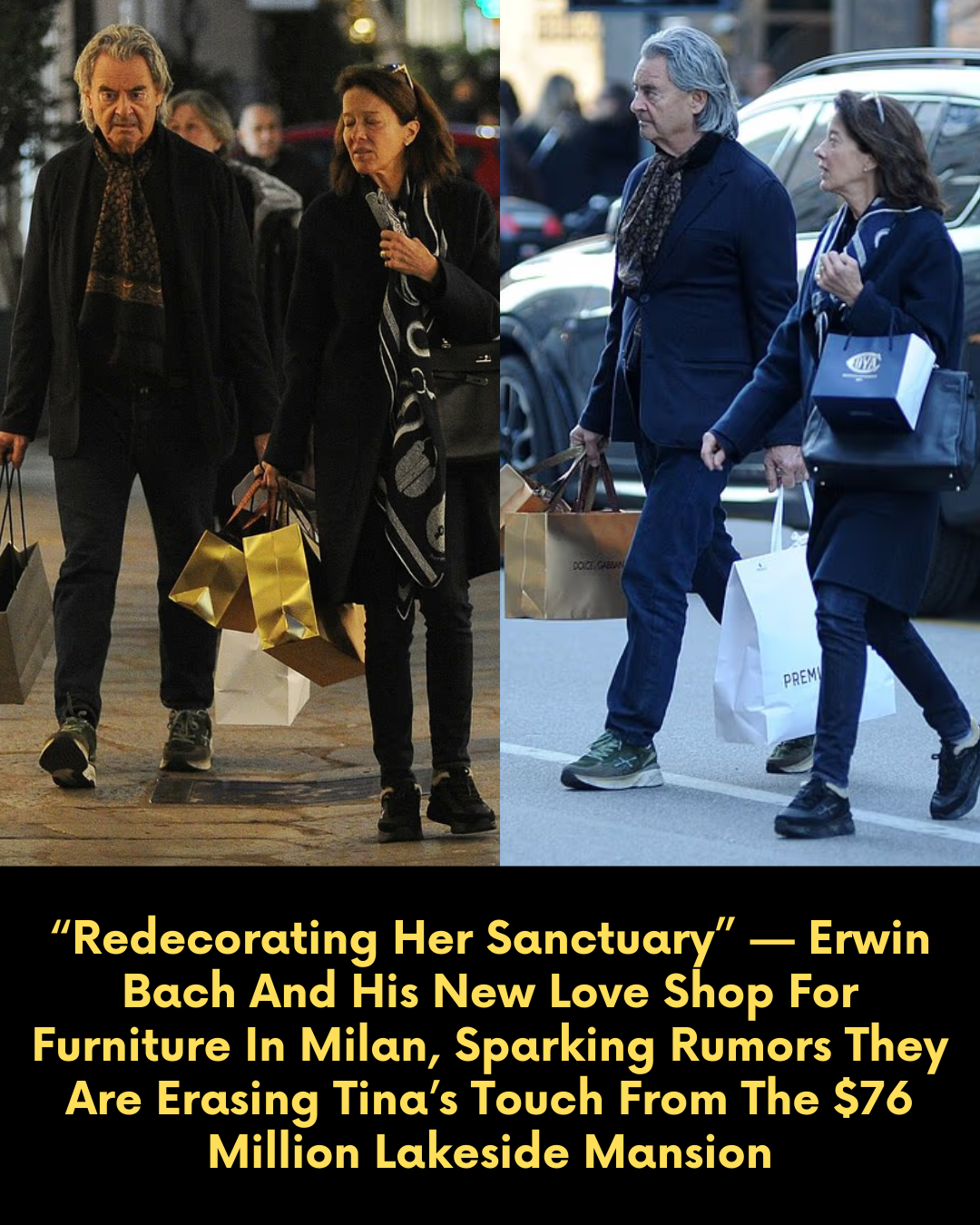 “Redecorating Her Sanctuary” — Erwin Bach And His New Love Shop For Furniture In Milan, Sparking Rumors They Are Erasing Tina’s Touch From The $76 Million Lakeside Mansion