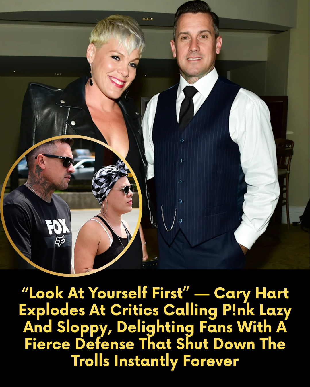“Look At Yourself First” — Cary Hart Explodes At Critics Calling P!nk Lazy And Sloppy, Delighting Fans With A Fierce Defense That Shut Down The Trolls Instantly Forever