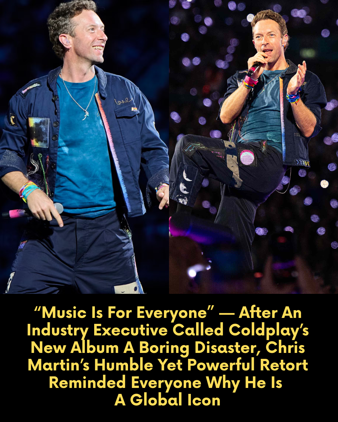 “Music Is For Everyone” — After An Industry Executive Called Coldplay’s New Album A Boring Disaster, Chris Martin’s Humble Yet Powerful Retort Reminded Everyone Why He Is A Global Icon