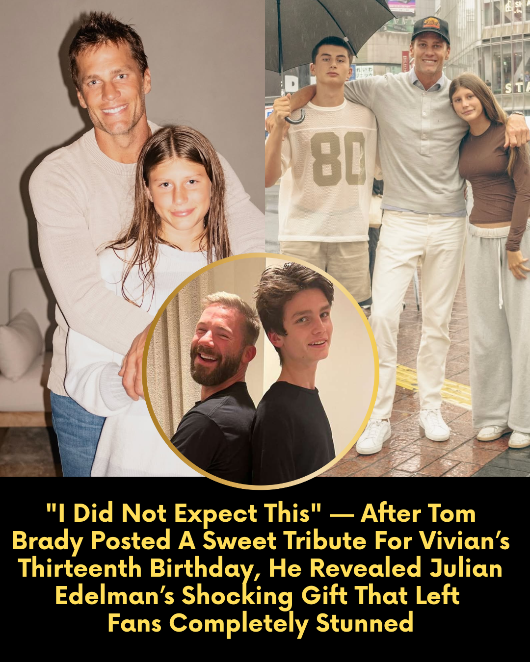 “I Did Not Expect This” — After Tom Brady Posted A Sweet Tribute For Vivian’s Thirteenth Birthday, He Revealed Julian Edelman’s Shocking Gift That Left Fans Completely Stunned