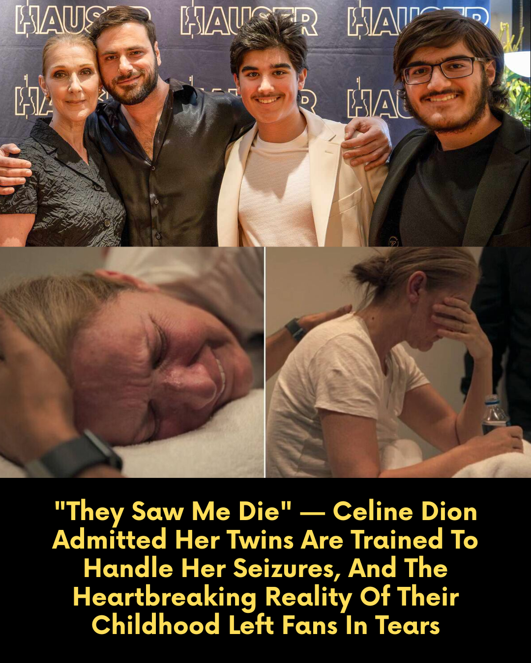 “They Saw Me Die” — Celine Dion Admitted Her Twins Are Trained To Handle Her Seizures, And The Heartbreaking Reality Of Their Childhood Left Fans In Tears