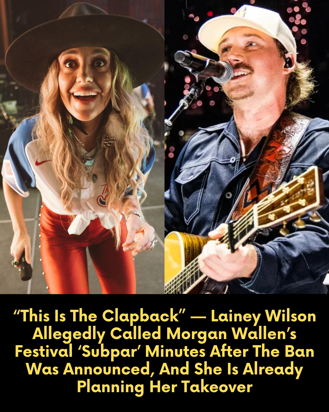 “This Is The Clapback” — Lainey Wilson Allegedly Called Morgan Wallen’s Festival ‘Subpar’ Minutes After The Ban Was Announced, And She Is Already Planning Her Takeover