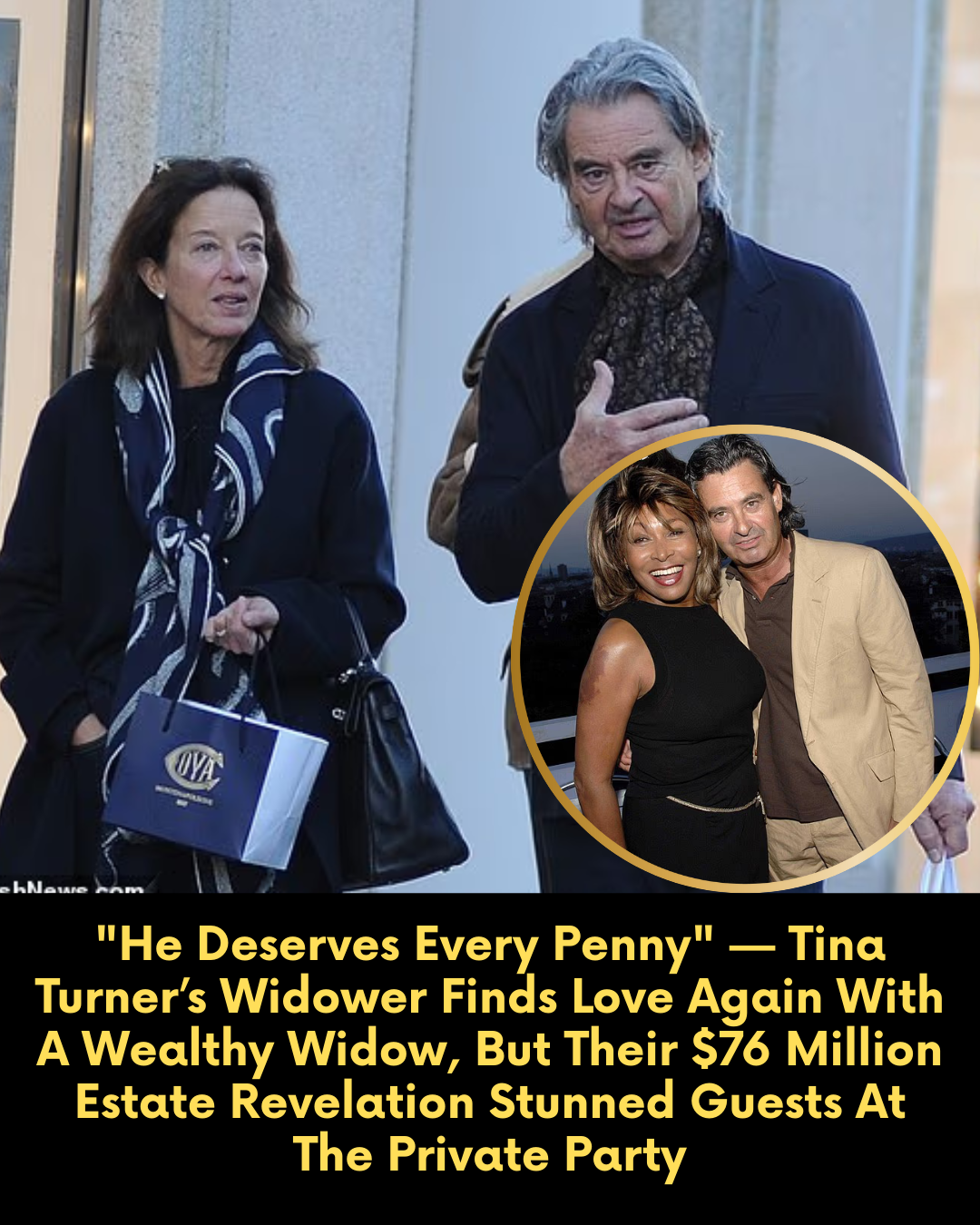 “He Deserves Every Penny” — Tina Turner’s Widower Finds Love Again With A Wealthy Widow, But Their $76 Million Estate Revelation Stunned Guests At The Private Party