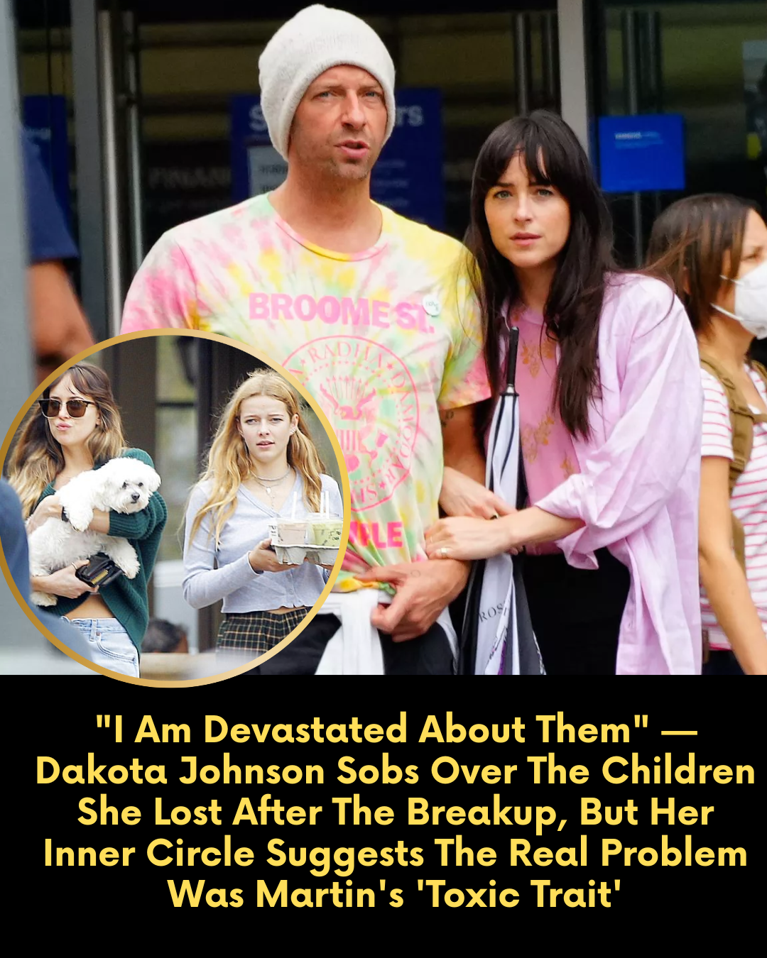 “I Am Devastated About Them” — Dakota Johnson Sobs Over The Children She Lost After The Breakup, But Her Inner Circle Suggests The Real Problem Was Martin’s ‘Toxic Trait’