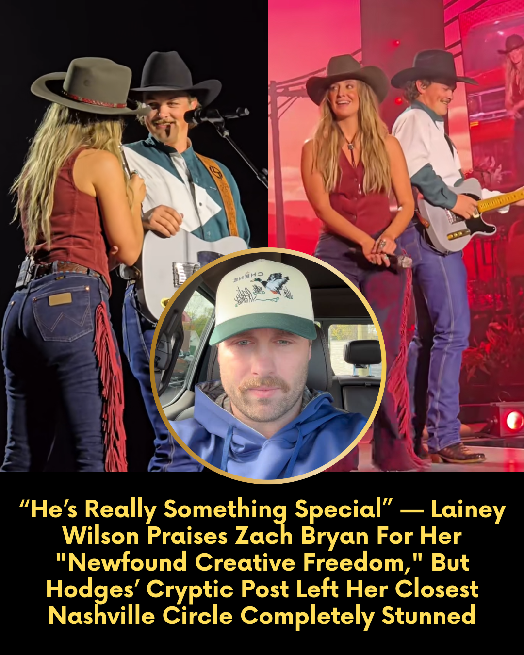“He’s Really Something Special” — Lainey Wilson Praises Zach Bryan For Her “Newfound Creative Freedom,” But Hodges’ Cryptic Post Left Her Closest Nashville Circle Completely Stunned.