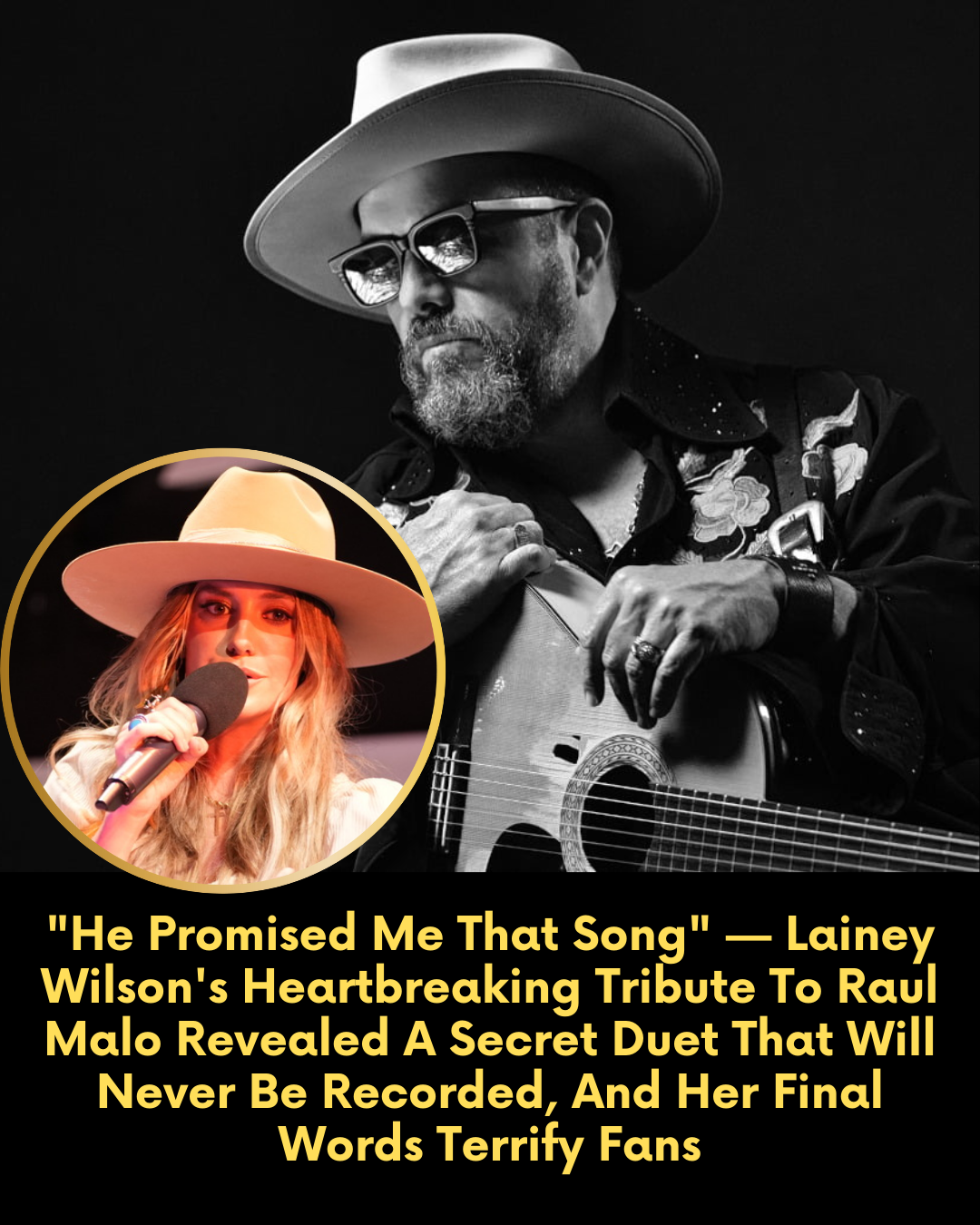 “He Promised Me That Song” — Lainey Wilson’s Heartbreaking Tribute To Raul Malo Revealed A Secret Duet That Will Never Be Recorded, And Her Final Words Terrify Fans