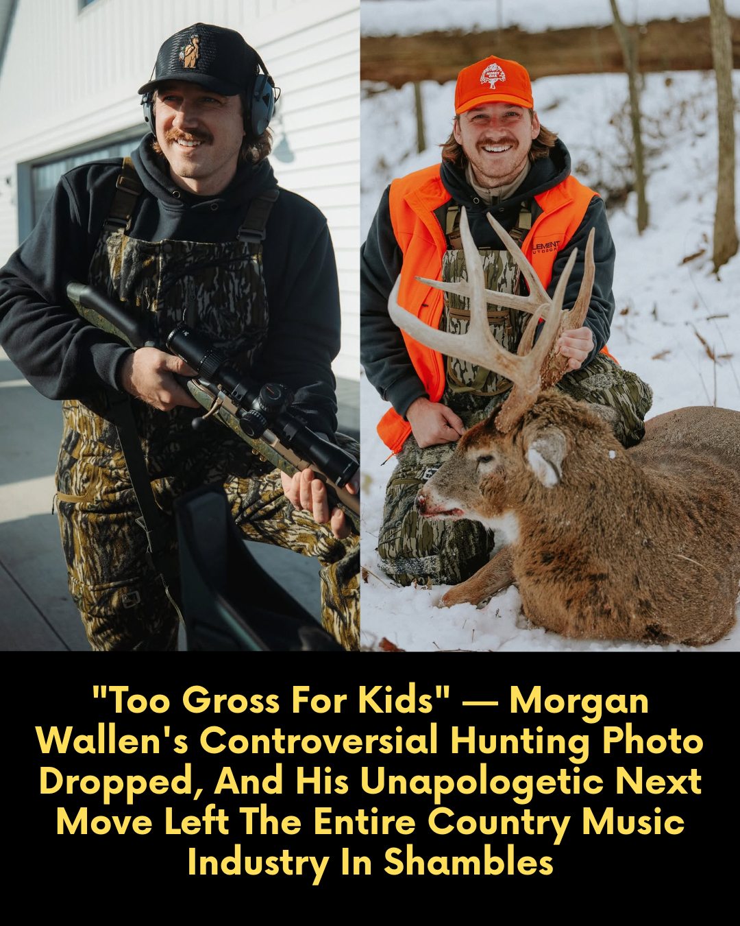 “Too Gross For Kids” — Morgan Wallen’s Controversial Hunting Photo Dropped, And His Unapologetic Next Move Left The Entire Country Music Industry In Shambles