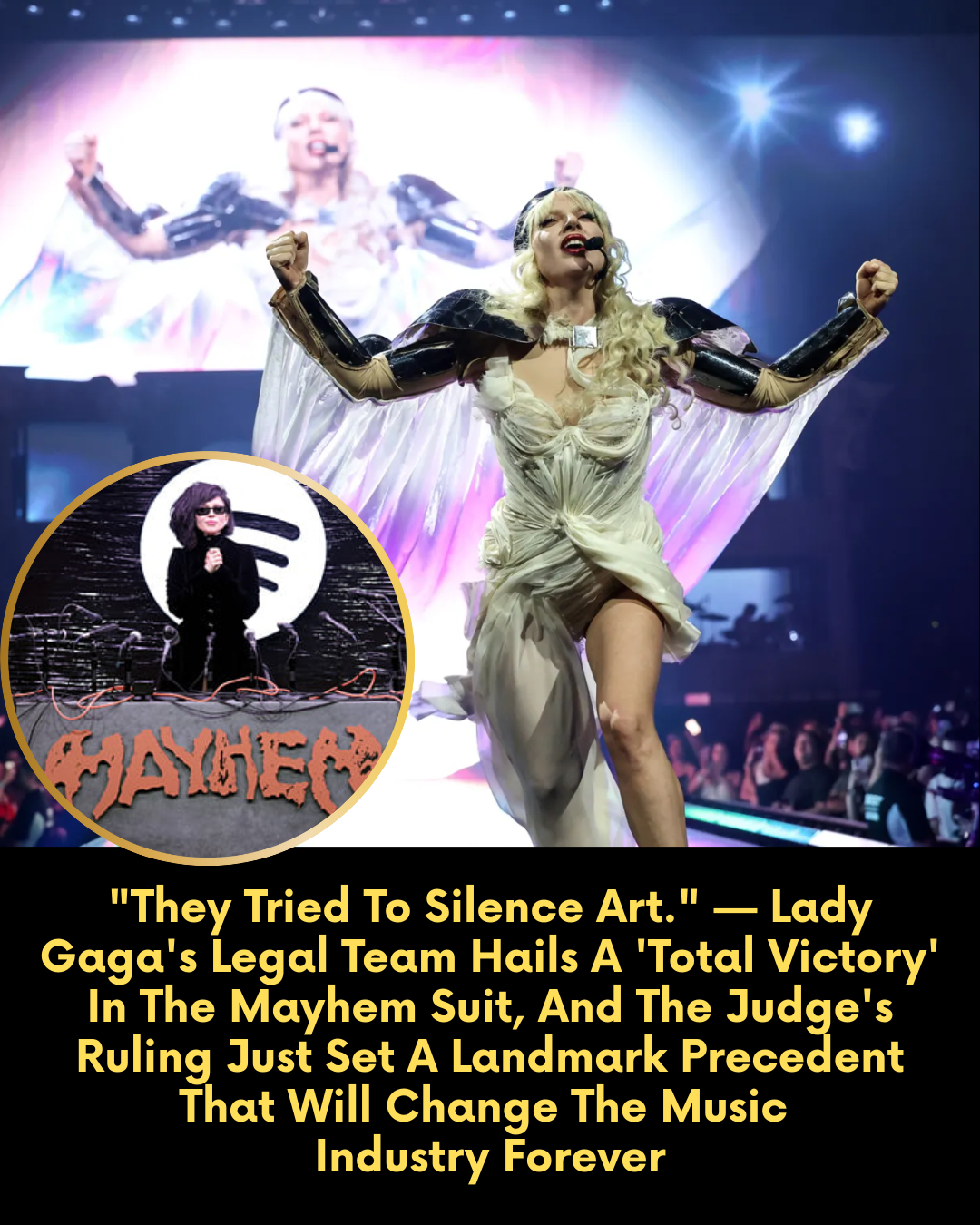 “They Tried To Silence Art.” — Lady Gaga’s Legal Team Hails A ‘Total Victory’ In The Mayhem Suit, And The Judge’s Ruling Just Set A Landmark Precedent That Will Change The Music Industry Forever