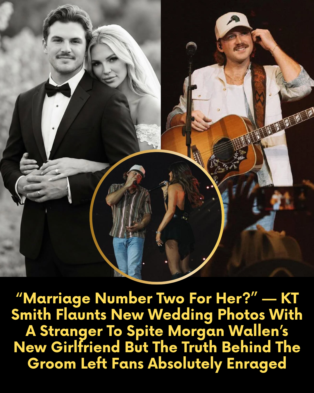 “Marriage Number Two For Her?” — KT Smith Flaunts New Wedding Photos With A Stranger To Spite Morgan Wallen’s New Girlfriend But The Truth Behind The Groom Left Fans Absolutely Enraged